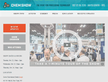 Tablet Screenshot of chemshow.com